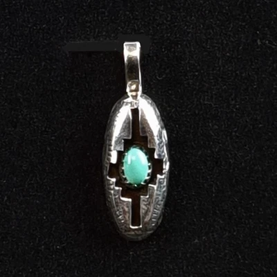 Indianerschmuck Türkis Anhänger Native Navajo Artist  Westernschmuck AH009 - Bild 1 von 3
