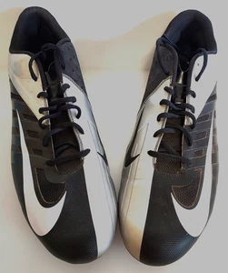 Nike Vapor Pro niedrige Fußballschuhe ~ Stil 511340 ~ Herrengröße 16 ~ schwarz & silber - Bild 1 von 9