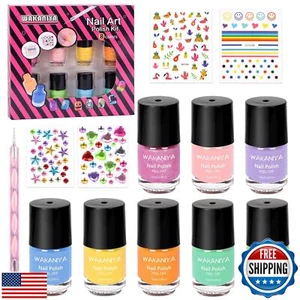 wakaniya Kinder Nagellack ungiftig schnelltrocknend Peel-Off Mini Kleinkind Nagellack - Bild 1 von 5