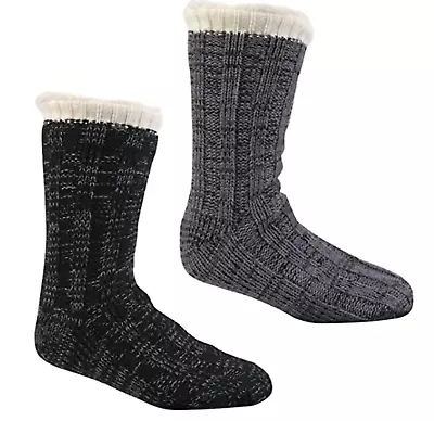 Pierre Roche Men's Cozy Lounge Slipper Socks Anti Slip Bottom Grippers UK 6-11 - Image 1 of 4