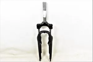 24" Suntour M100 Bike Suspension Fork 1 1/8” 166mm Threaded Steerer V Brake Blk - Picture 1 of 4