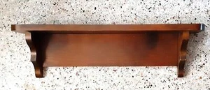 Brown Wood Wall Mount Shelf 25" x 5" - Picture 1 of 1
