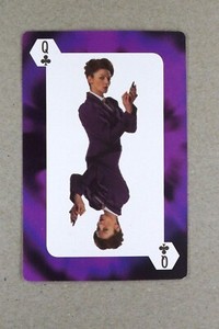 1 x playing card Dr Who Michelle Gomez # Queen of Clubs R104