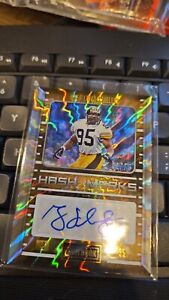 2022 Playbook GREG LLOYD Hash Marks GOLD Auto /75 Pittsburgh Steelers Great