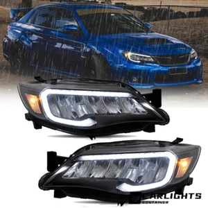 VLAND Headlights w/Animation For Subaru WRX STI / Impreza 2008-2014 LED DRL Sets - Picture 1 of 12