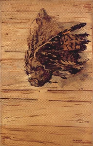 Edouard Manet - Dead Eagle Owl (1881) Signed - 17" x 22" Fine Art Print - Picture 1 of 1