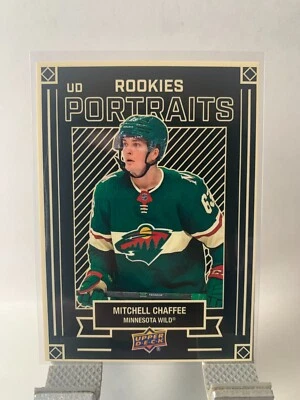 2022-23 Upper Deck Serie 2 Portraits Rookies Mitchell Chaffee #P-50 Wilds - Image 1 of 2