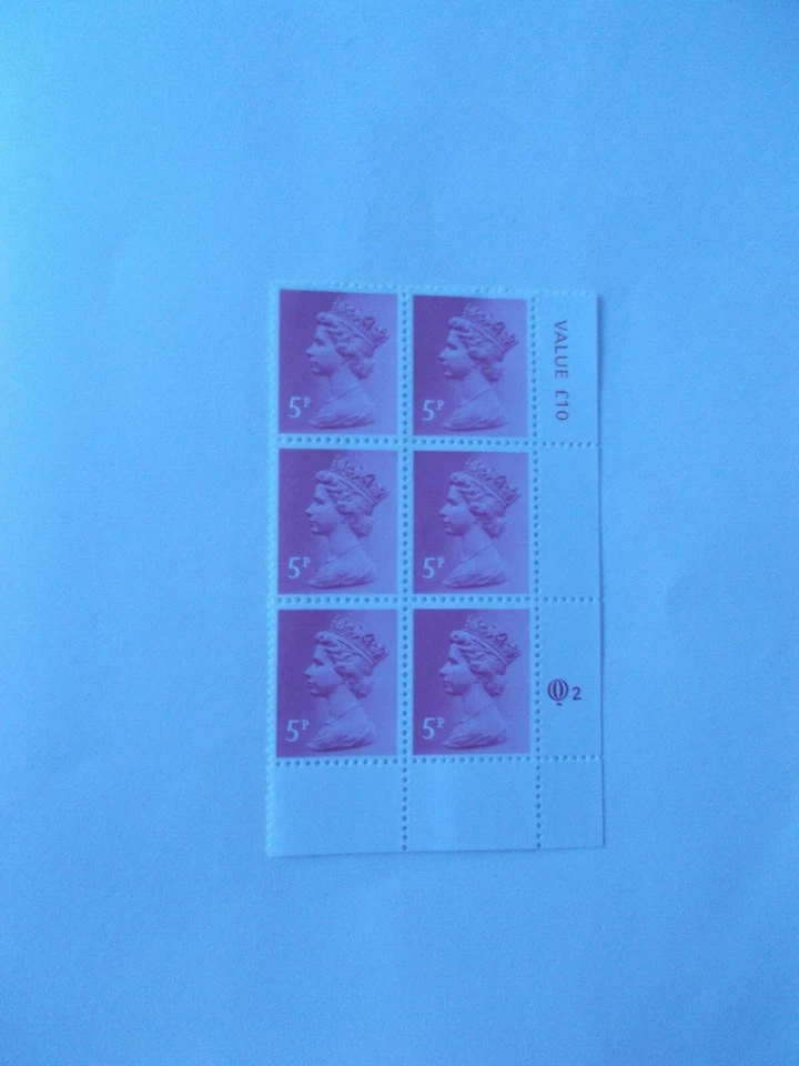 Questa 5p Claret PCP/DEX Machin Lower Right Hand Cylinder Block of 6 (Cyl 2) U/M - Image 1 of 1