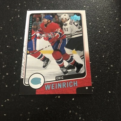 Eric Weinrich 2000 Upper Deck Ice Hockey NHL Legends #70 Montreal Canadiens - Image 1 of 2