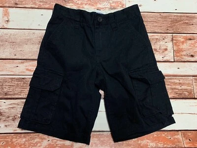 Old Navy Boy's Black Cotton Cargo Shorts. Size 6. - Image 1 of 4