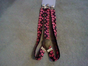 BRAND NEW GIRLS (PINK LIPS) DESIGN SUSPENDERS - Picture 1 of 4