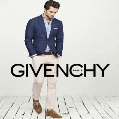 Givenchy Navy Wool Blazer 41R 100% worsted wool herringbone texture weave - Image 1 of 4