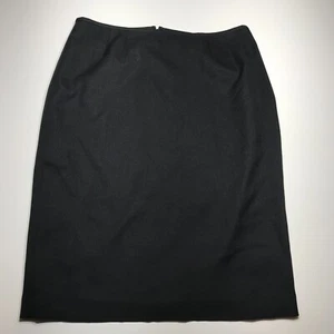Evan Picone Suit Skirt Black Pencil Midi Fully Lined Corpcore Essentials Size 12 - Picture 1 of 15