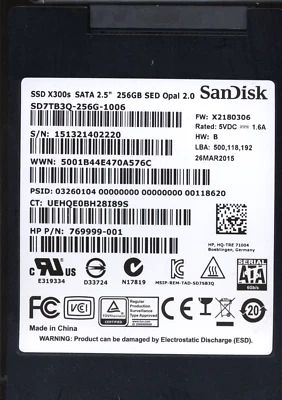 SANDISK 256GB SD7TB3Q-256GB-1006 Donor Drive - Image 1 of 2