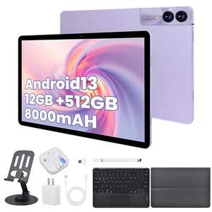 11 Inch 4G LTE Phone Call Android 13 Tablets IPS 2000X1200 12GB RAM 512GB ROM - Picture 1 of 15