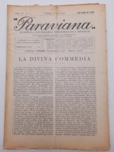 Paraviana n.6 anno 1923 La Divina Commedia - Fiabe per adulti - Picture 1 of 2
