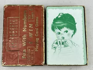 Vintage Arithmetic "Fun With Numbers" Card Game Subtraction Deck 4 “I Win" 1951 - Picture 1 of 10