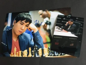 WESLEY SO Schach-Großmeister en persona 2018 Berlín foto firmada 20 x 30 + foto - Imagen 1 de 1