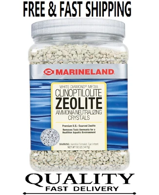 MARINELAND White Diamond 50 Ounces, Removes Toxic Ammonia, aquarium Filter Media