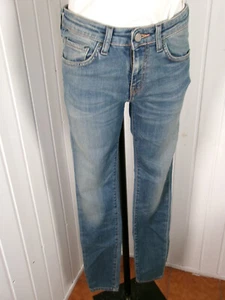 Pantalon skinny taille basse jean bleu délavé stretch EDWIN W' Alice pant W27 36 - Picture 1 of 7