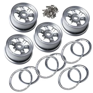 GTB CNC Aluminum Front Rear Wheel Hub with Ring Set for 1/5 RC Car Losi 5ive t - Picture 1 of 8