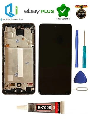 QUANTUM INNOVATION GMBH Pantalla para Samsung A52 5G SM-A526B A52 4G A525F OLED LCD Pantalla Marco Nuevo