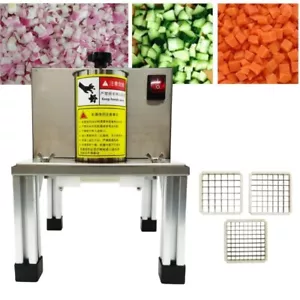 110V Commercial Dicing Machine Fruit&Vegetable Dicing Machine with 4 Grid Blades - Picture 1 of 19