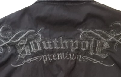 Southpole Shirt Black Pearl Snap Buttons Premium Embroidered Men's XXL - Image 1 of 4