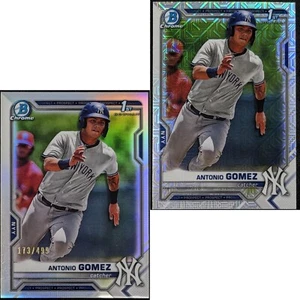 Lotto Bowman Chrome Antonio Gomez 2021 1° rifrattore Bowman BCP-82/499 & Mojo - Foto 1 di 6