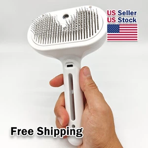 UPGRADE 3-in-1 Spazzola a Vapore per Animali Domestici Cane Peli di Gatto Pet Spazzola Elettrica SteamSpray - Foto 1 di 5