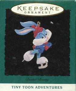 1994 Miniatur Hallmark Andenken Tiny Toon Adventures Buster Bunny Eislaufen - Bild 1 von 3