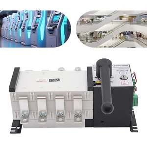 Interruttore Trasferimento Automatico Doppio Generatore di Potenza Interruttore Cambio 4Poli/250A 110V - Foto 1 di 12