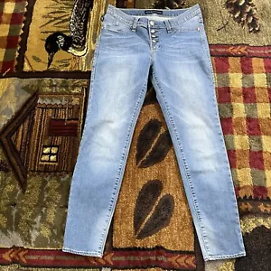 Rock & Republic Kashmiere Blue Denim Skinny Jeans Size 10 M - Picture 1 of 19