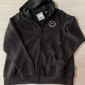 Puma Misses Small Hoodie Black Pockets In Front Zip Up Logo On Front Active Wear - Picture 1 of 5
