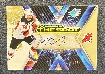2023-24 Upper Deck SPX ❄️ Tyler Toffoli ❄️ XMarks the Spot GOLD Auto 🔥 SP /15 - Image 1 of 2