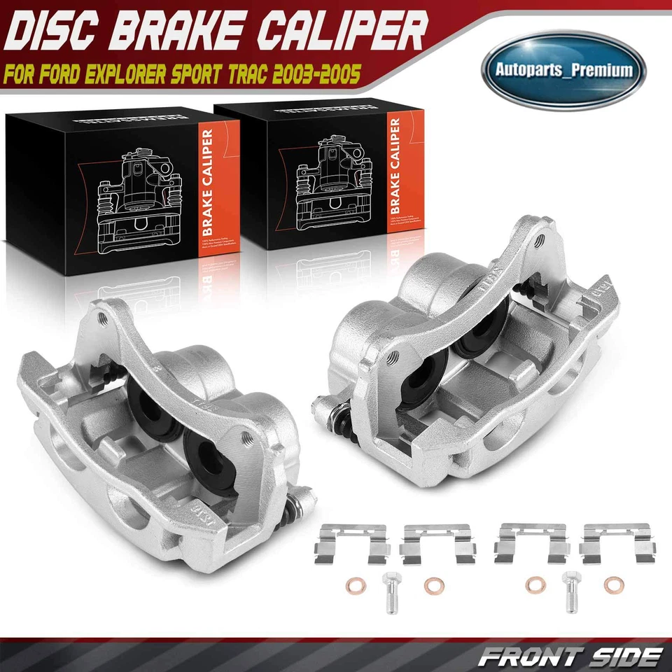 Par de pinças de freio dianteiro com suporte para Ford Explorer Sport Trac 2003-2005 - Imagem 1 de 4