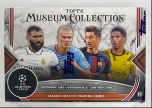 2022 TOPPS MUSEUM UEFA CHAMPIONS LEAGUE SEALED BOX *AUTO* *RELIC* 6    Q1442   