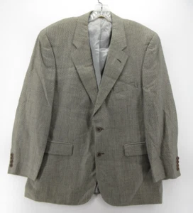 Brooks Brothers Sport Coat Men 44 Gray Silk Wool Linen Houndstooth Blazer 346 * - Picture 1 of 16