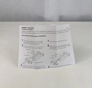 '05 RadioShack XMODS Custom RC All-Wheel Drive Upgrade Instruction/Guide 60-8562 - Picture 1 of 5