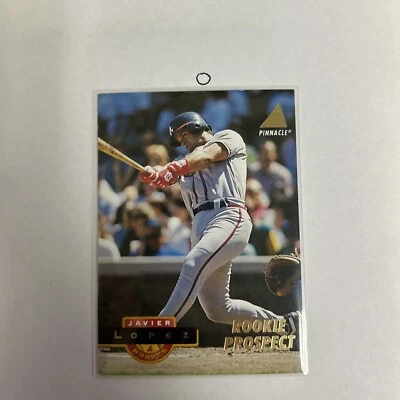1994 Pinnacle Rookie Prospect Javier Lopez Card #239 Braves - Image 1 of 2