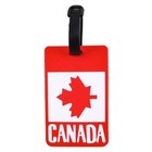 2 Pcs Canada Luggage Tags Label ID Suitcase Bag Baggage Travel Canadian Flag New