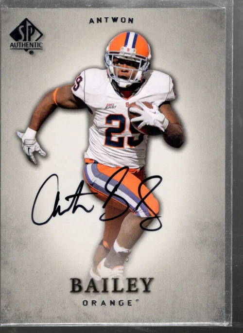 B1151- 2012 SP Authentic Autographs #12 Antwon Bailey Auto SAMPLE PIC - Image 1 of 2