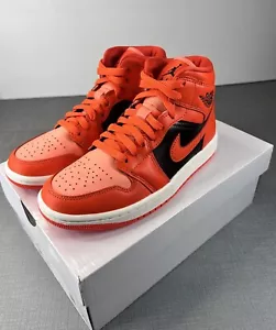 Nike Sneakers Donna Air Jordan 1 Mid Rush Arancione 5.5W/4M - Foto 1 di 8