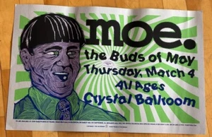 Moe Concert Poster 1999 T- The Buds Of May, Crystal Ballroom Portland Oregon - Picture 1 of 5