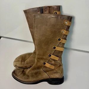Merrell Boots Womens Size 9 Captiva Launch Riding Brown Leather Waterproof - Picture 1 of 18
