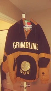 Conic Grambling Tigers Starter Jacket Large Coat Vintage Pullover Puffer Bomber - Picture 1 of 2