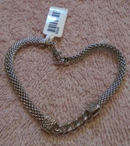 Sterling Silver .925 with Cubic Zirconia Bracelet 7.5" - Picture 1 of 6