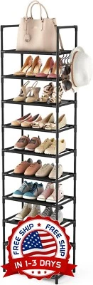 Zapatero De 10 Niveles, Organizador De Almacenamiento De Zapatos De 20-25 Pares. Foto 1 de 4