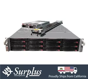Supermicro 9361 SAS3 RAID Server 512GB RAM 2U 12 Bay X10DRU-i 2x XEON (24 Cores) - Picture 1 of 5
