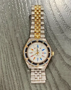 Vintage Swank Nautical Broken Jubilee Band Working WR30m 39mm RARE Wristwatch! - Picture 1 of 14